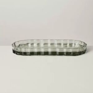 Fluted Glass Bathroom Tray Light Green - Hearth & Hand™ with Magnolia